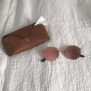 Pink lens ray bans